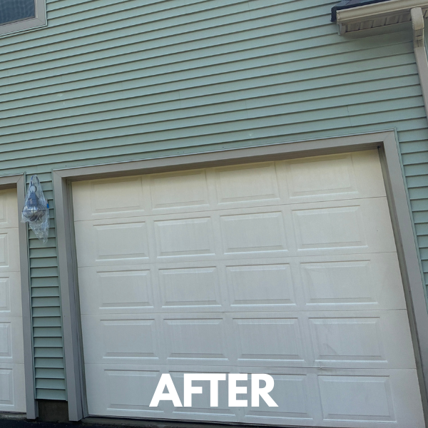 House siding after a gentle soft wash